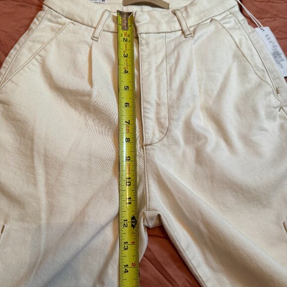 Joe's Petra High Rise Wide Leg Cargo Pants - Natural/Cream - 23 - Picture 4 of 12